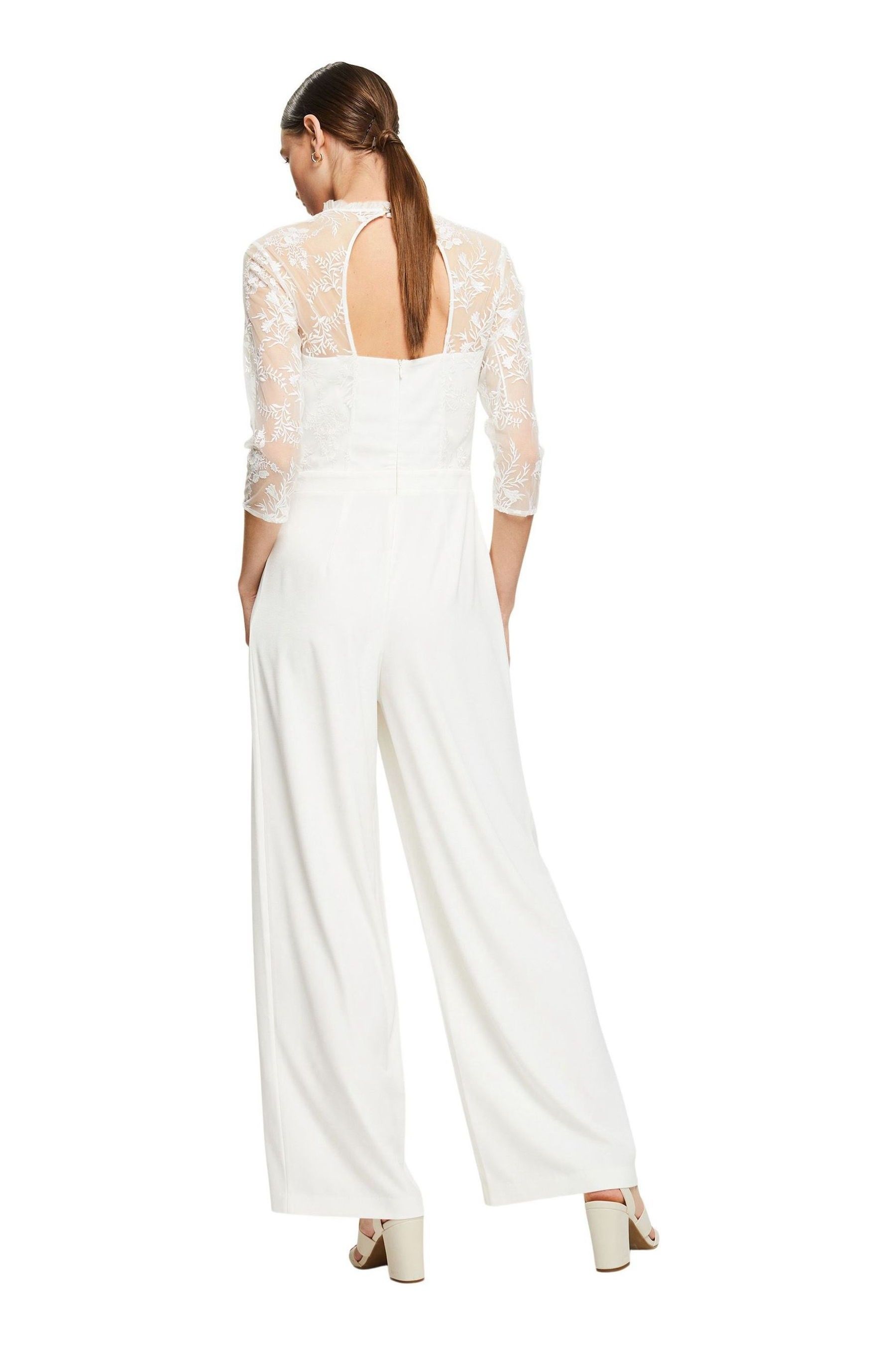 Buy Esprit White Lace Jumpsuit from Next Ireland
