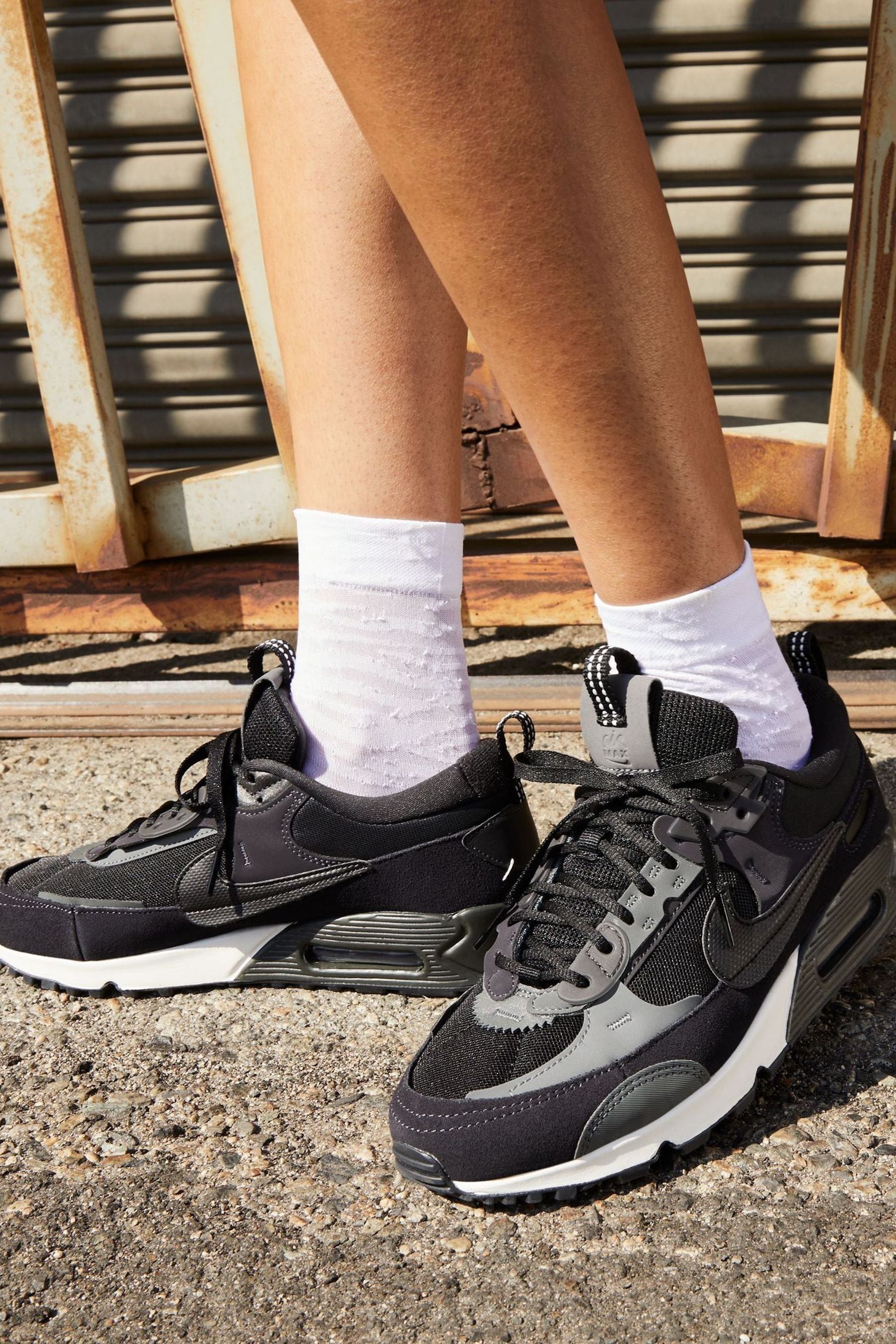 Buy Nike Black Air Max 90 Futura Trainers from Next Luxembourg