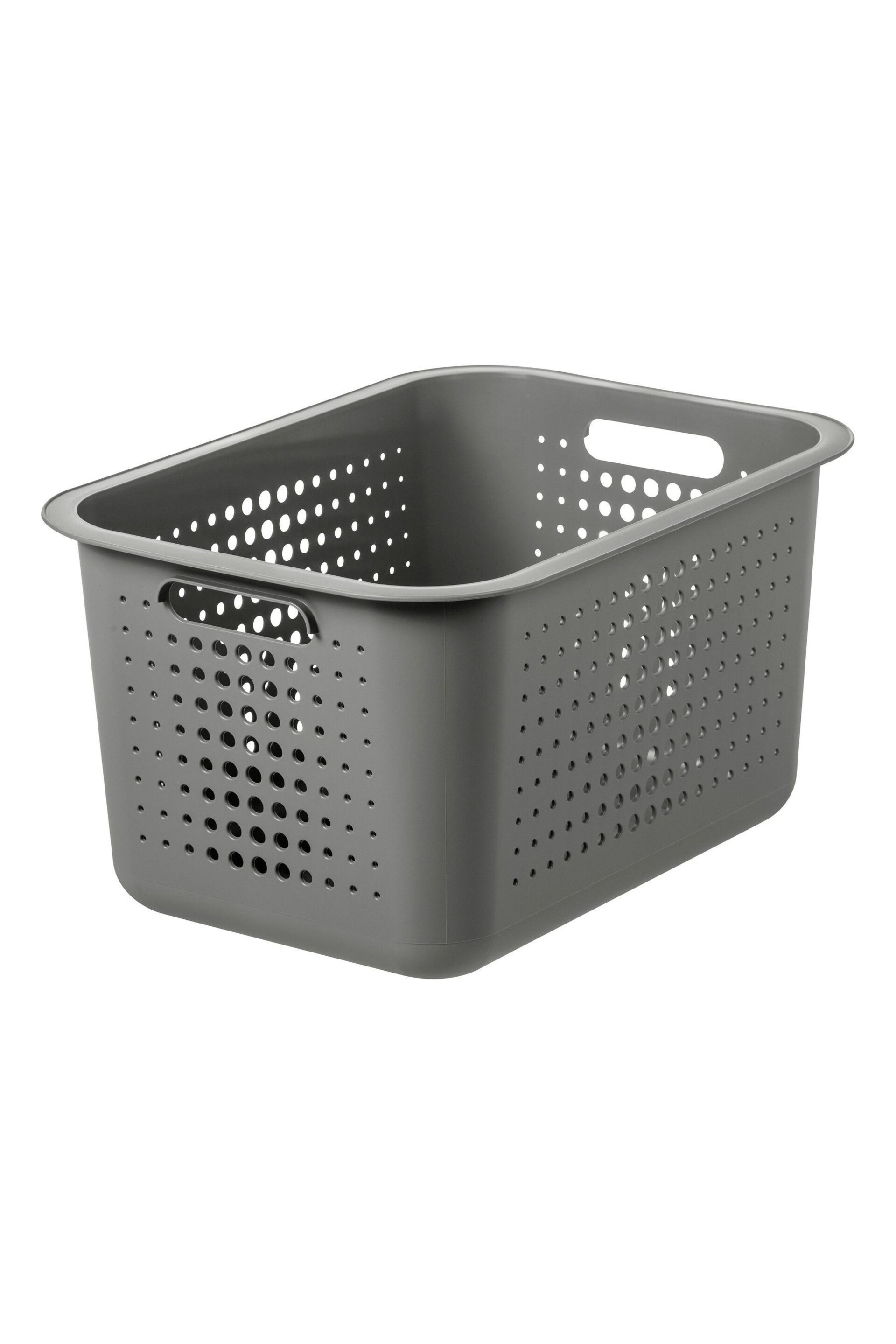 Orthex Set of 4 Grey Smartstore 13L Baskets With Lids - Image 6 of 7