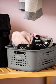 Orthex Grey Smartstore Set of 4 10L Baskets With Lids - Image 3 of 6