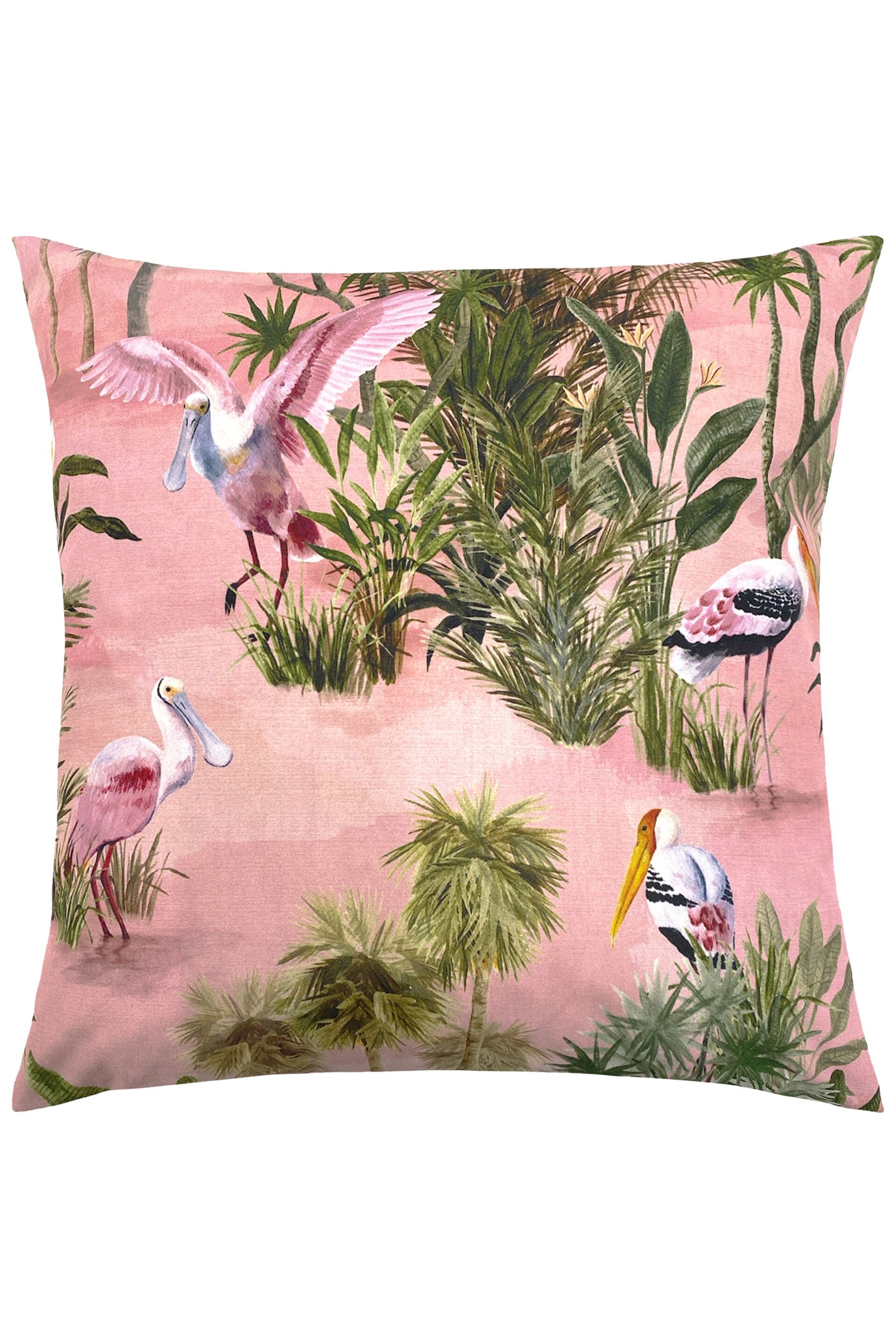 Riva Paoletti Blush Pink Platalea Outdoor Cushion - Image 2 of 5