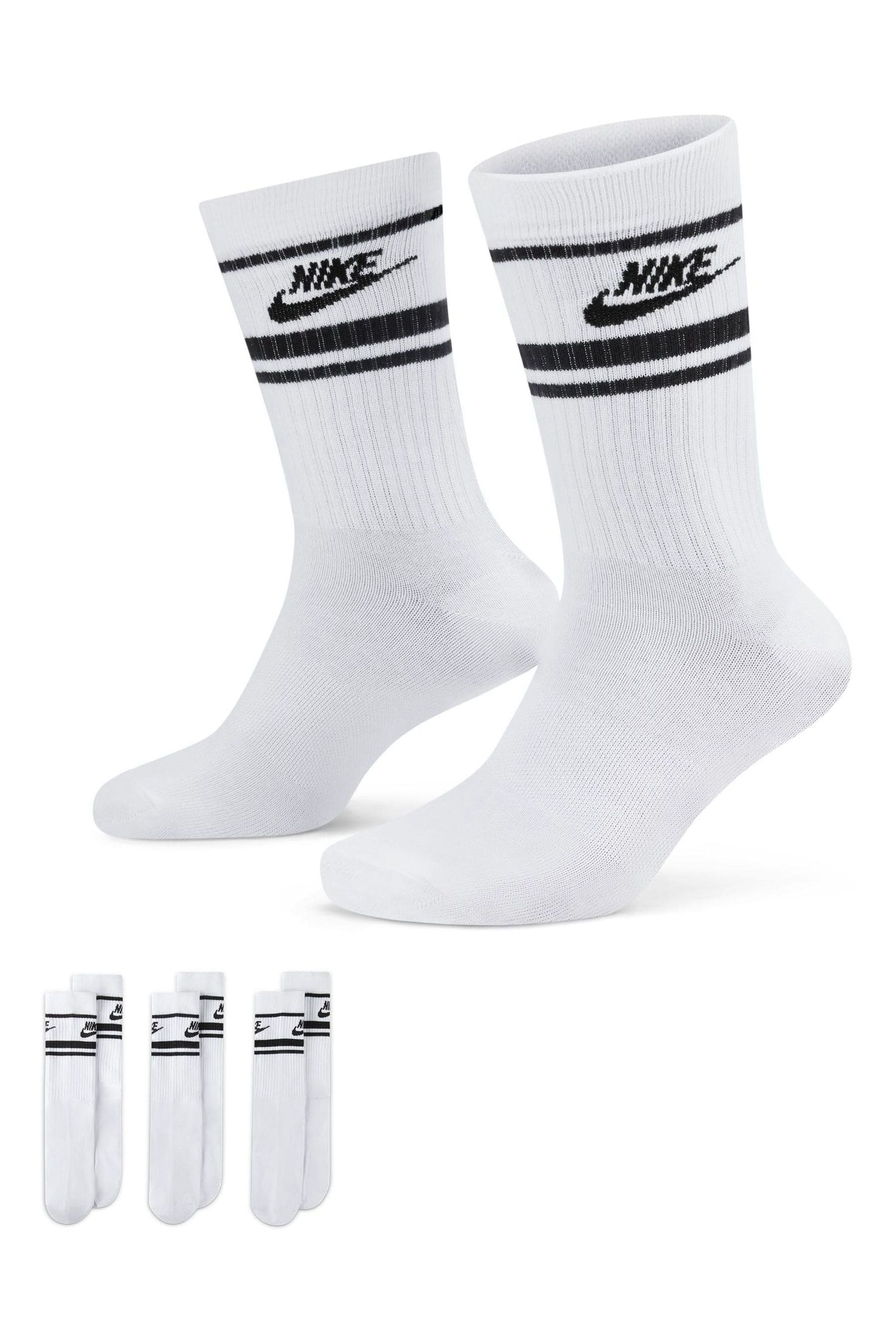 Buy Nike White Sportswear Everyday Essential White Crew Socks 3 Pack from the Next UK online shop