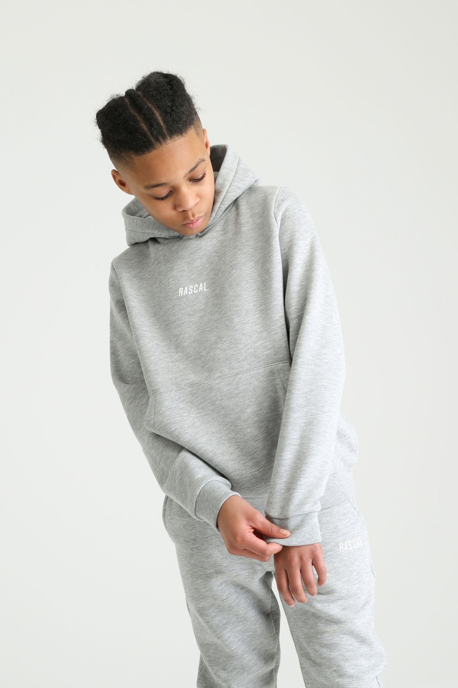 Rascal Grey Kids Essentials 2.0 Overhead Hoodie