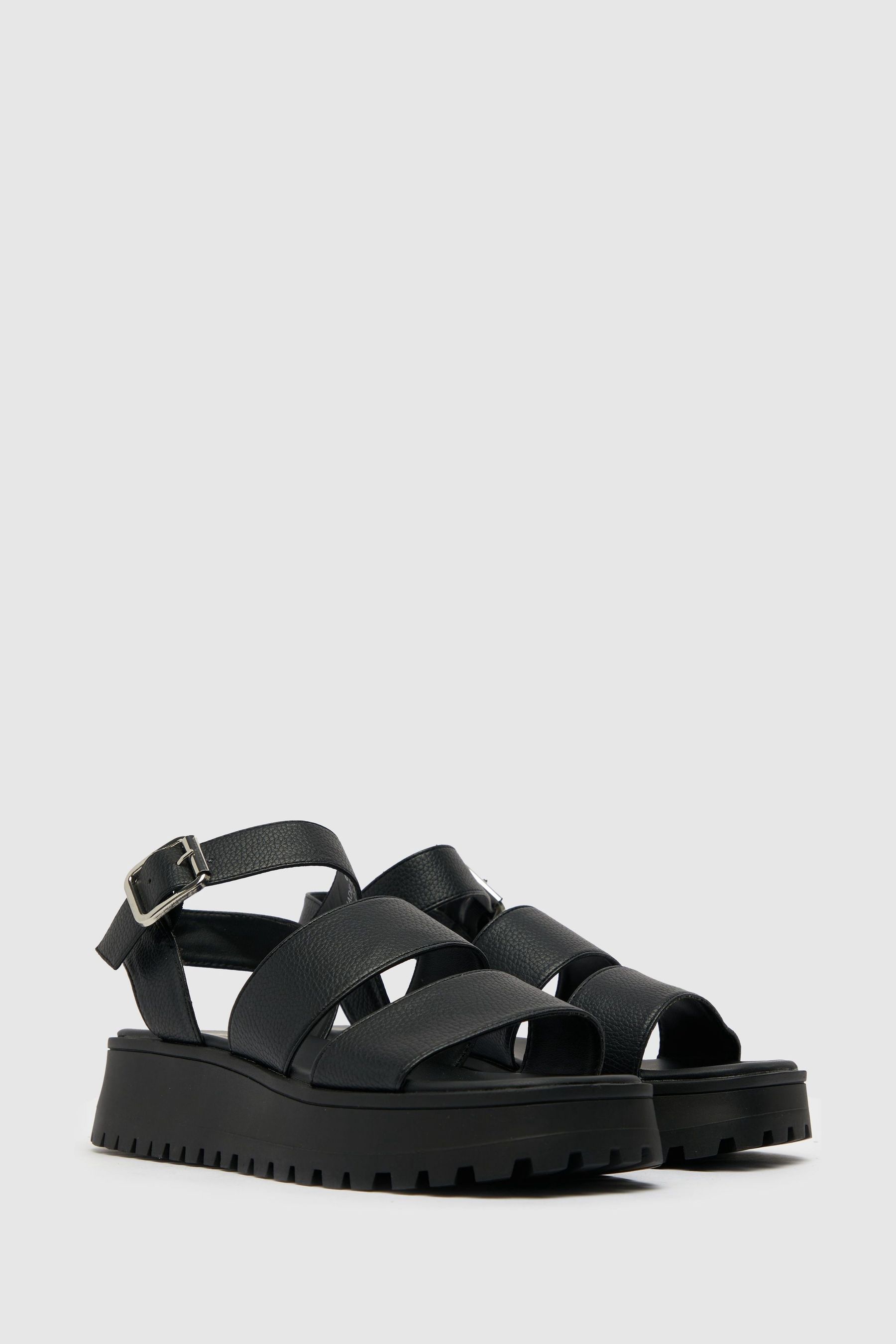 Buy Schuh Black Tala Chunky Flatform Sandals from the Next UK online shop