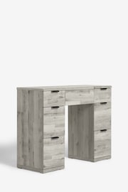 Grey Bronx Oak Effect Storage Console Dressing Table - Image 8 of 11