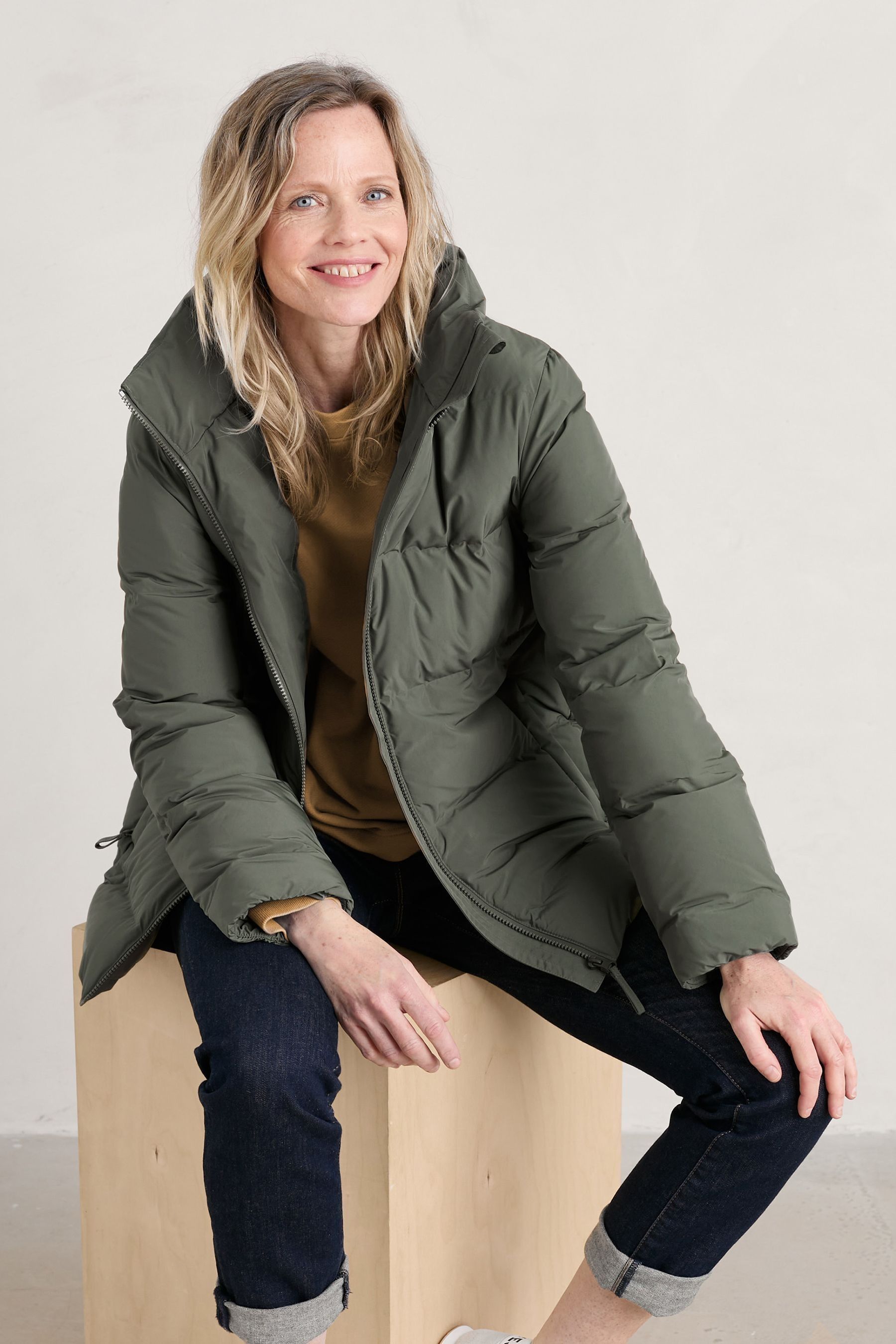 Waterproof puffa jacket womens cheap