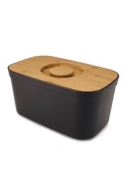 Joseph Joseph Black Bread Bin With Cutting Board Lid - Image 1 of 4