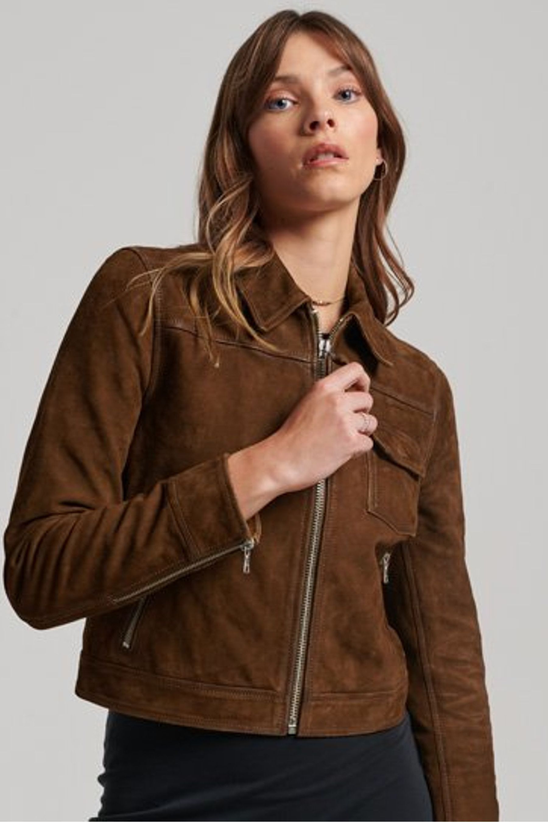 Superdry suede store