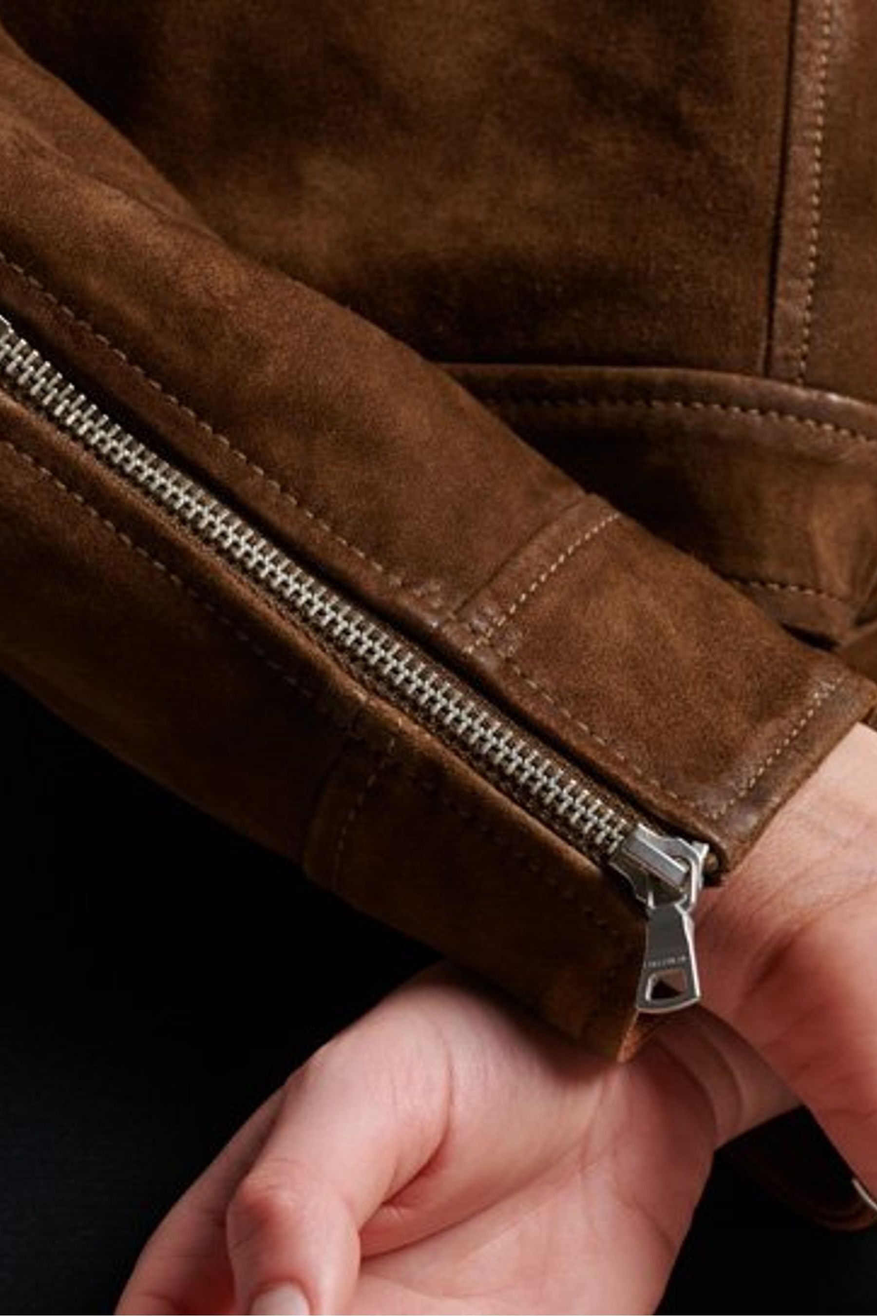 Buy Superdry Brown Desert Suede Jacket from Next Luxembourg