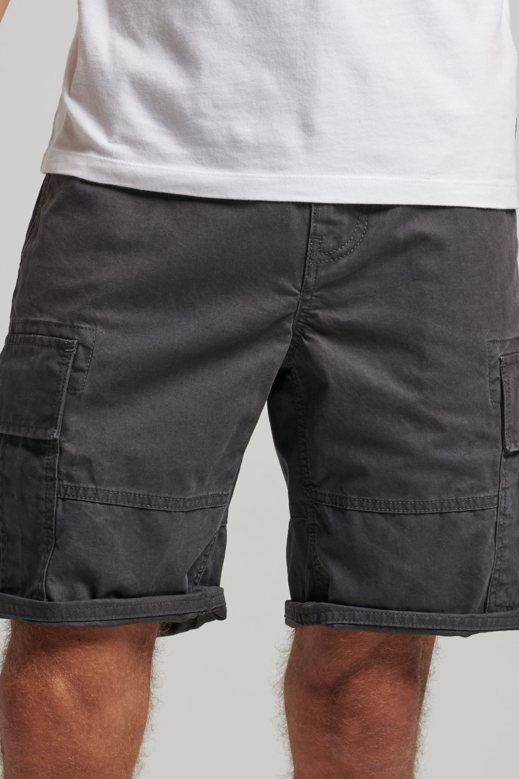 Buy Superdry Black Heavy Cargo Shorts from Next Canada