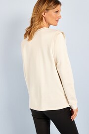 Neutral Maternity/Nursing Popper Side Sweatshirt - Image 3 of 6