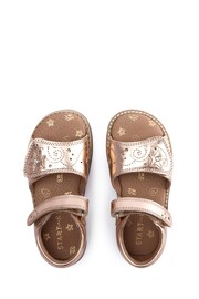 Start-Rite Gold Seashore Leather Rip-Tape Sandals - Image 4 of 5