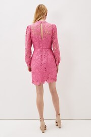 Phase Eight Pink Doris Guipure Lace Highneck Dress - Image 2 of 6