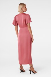 Forever New Pink Forever New Estelle Flutter Sleeve Midi Dress - Image 4 of 4