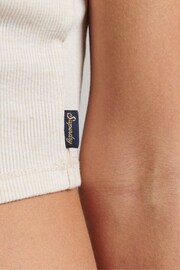 Superdry Cream Relaxed Stripe Cami Top - Image 5 of 5