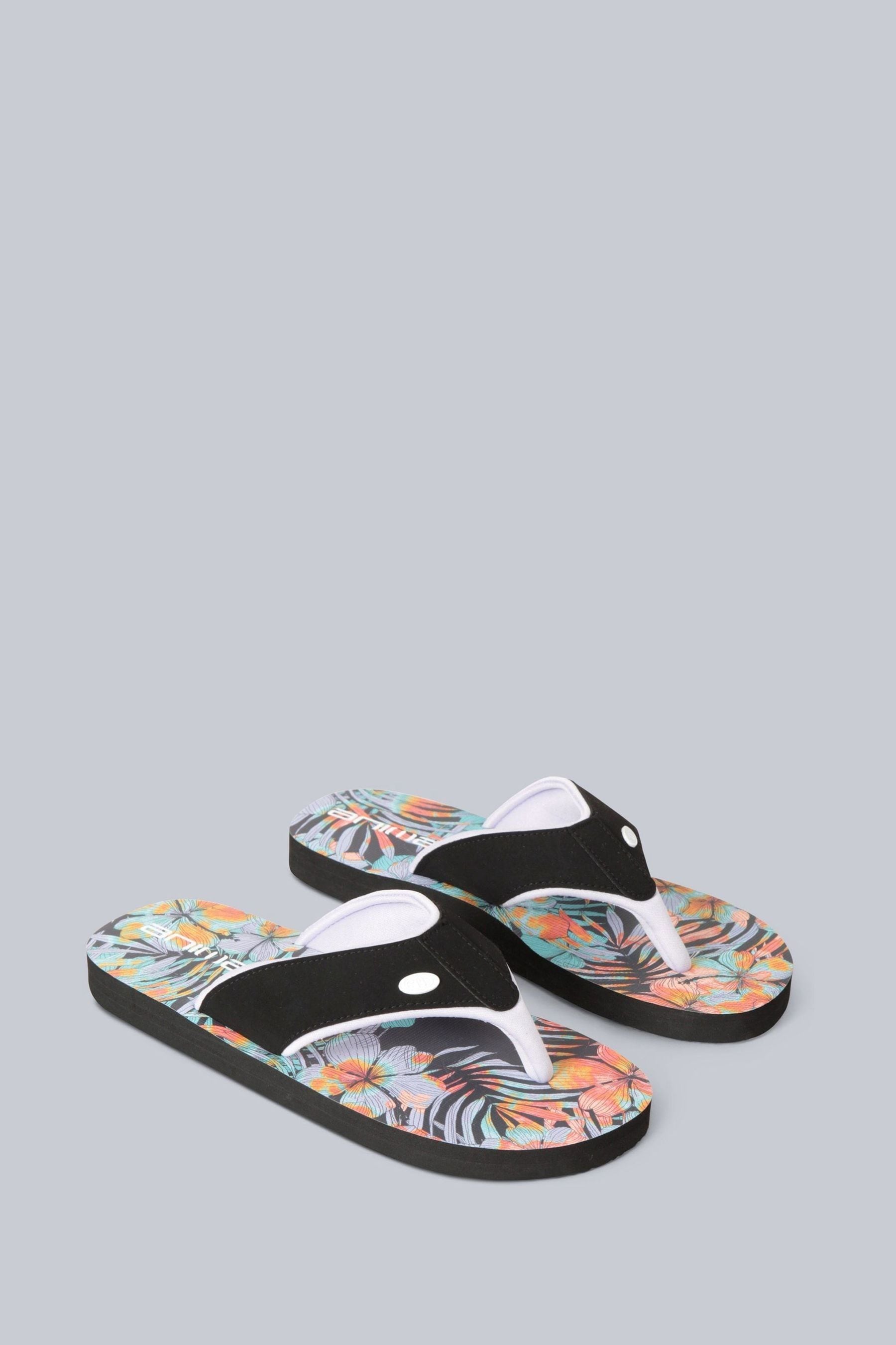 Buy Animal Black Patent Womens Fiery Swish Flip Flops from Next Luxembourg