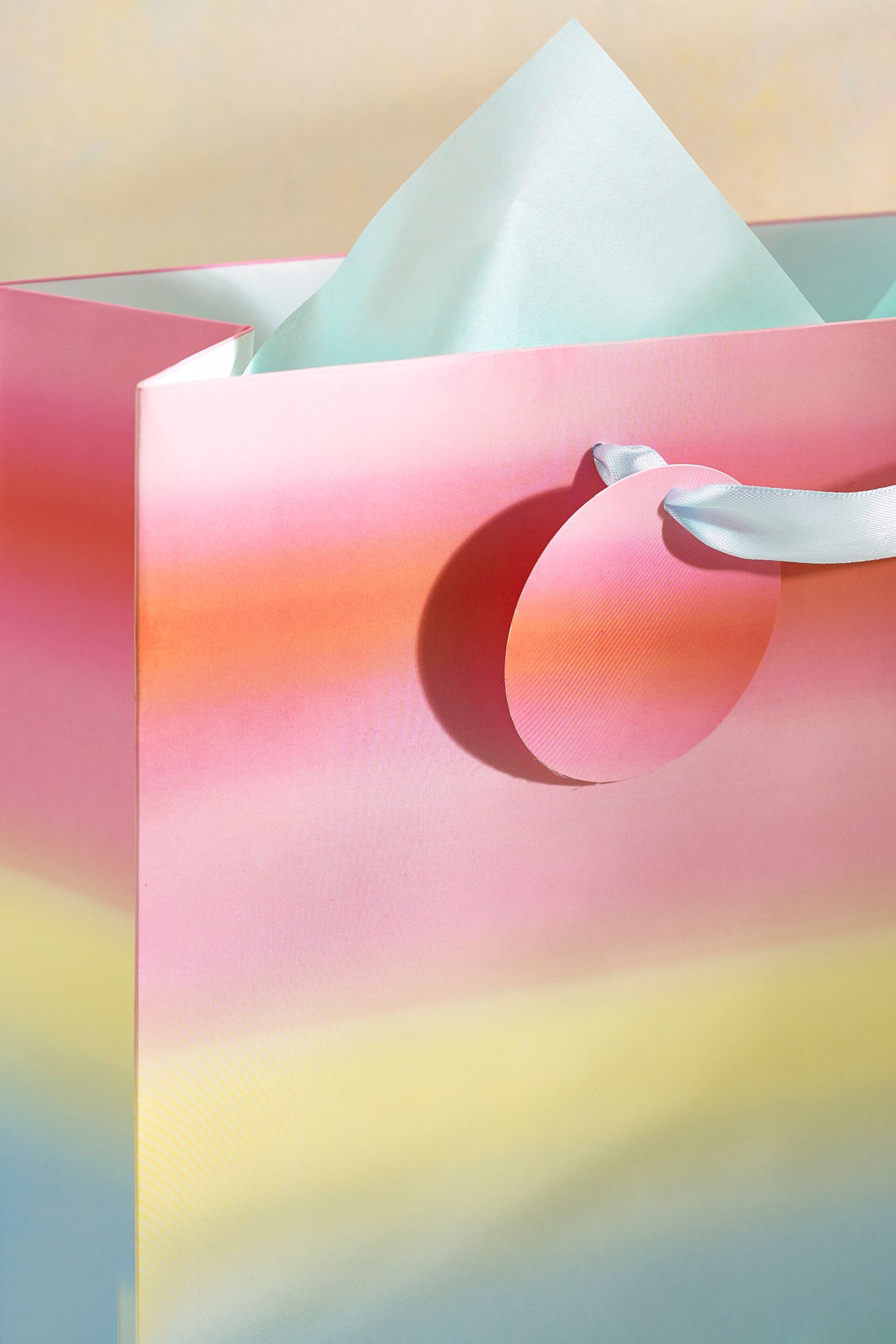 Pastel Ombre Card and Gift Bag Set - Image 3 of 4