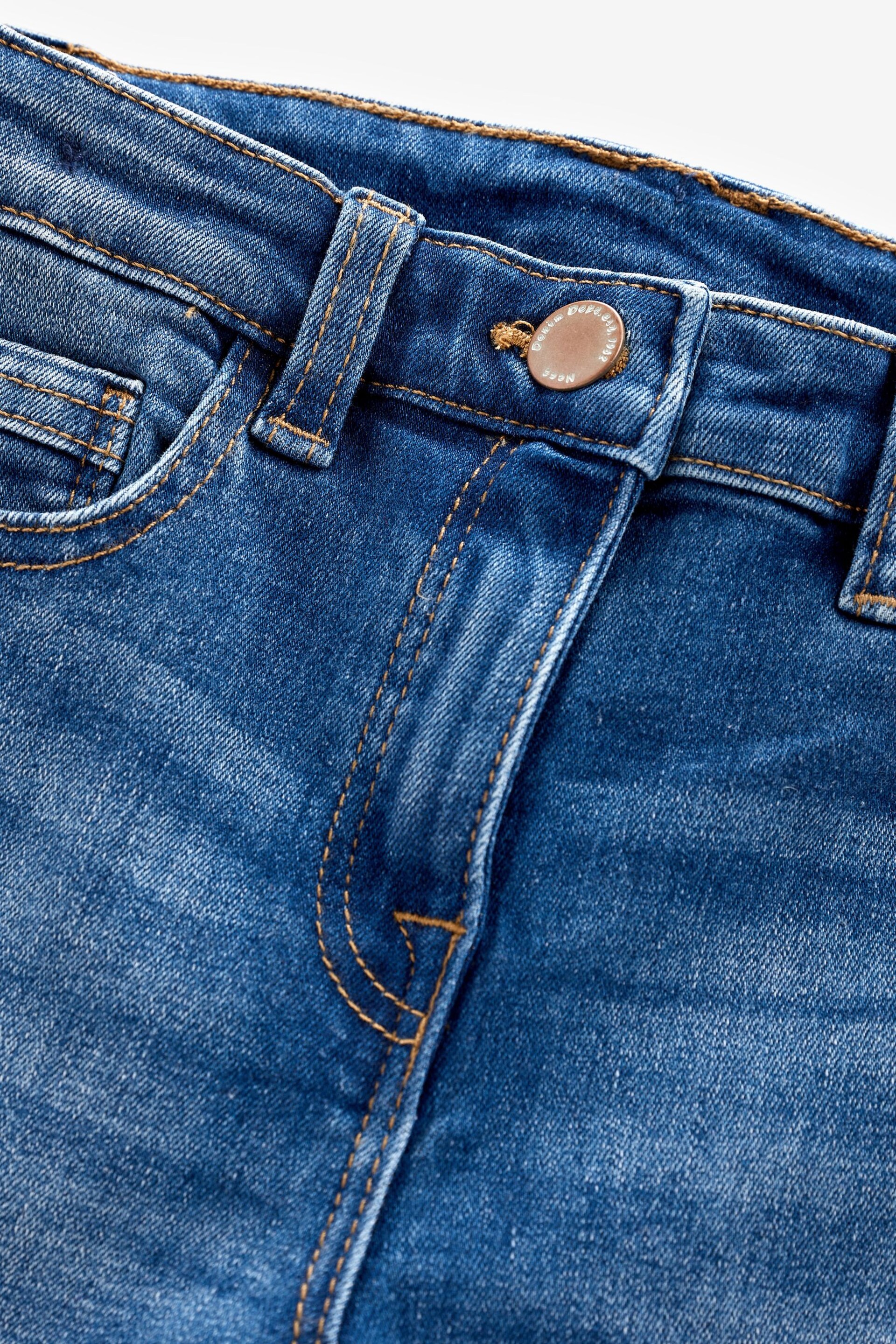 Mid Blue Regular Fit Skinny Jeans (3-16yrs) - Image 3 of 3