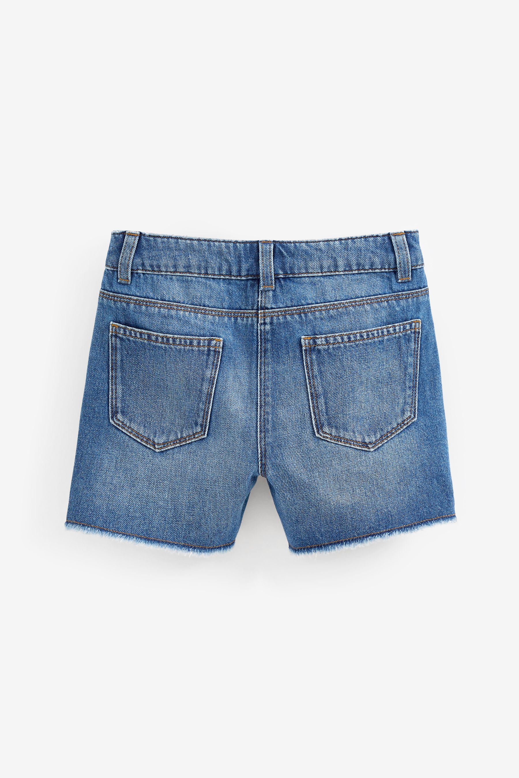 Longer length denim shorts sale