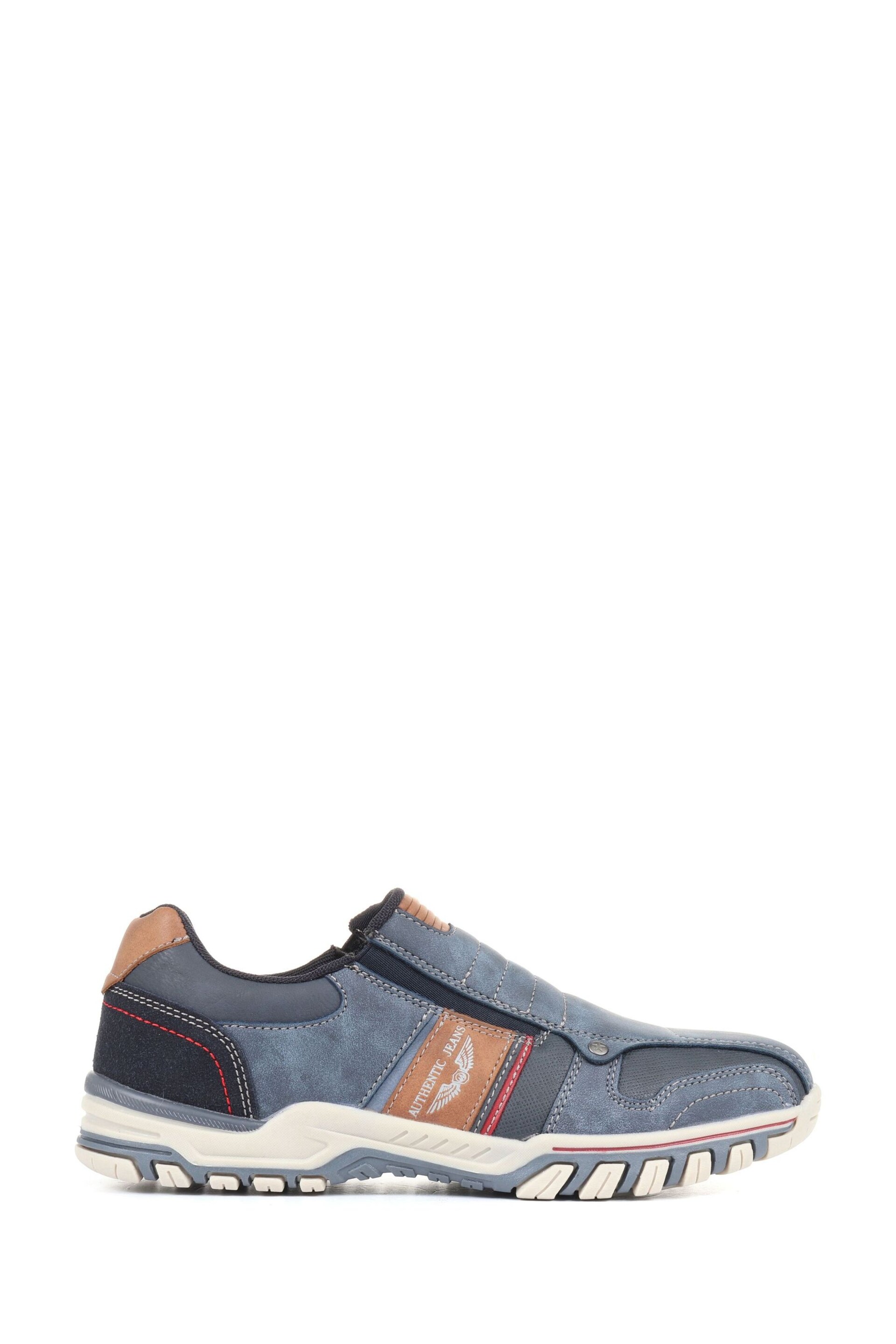 Pavers Wide Fit Mens Slip-On Trainers - Image 1 of 5