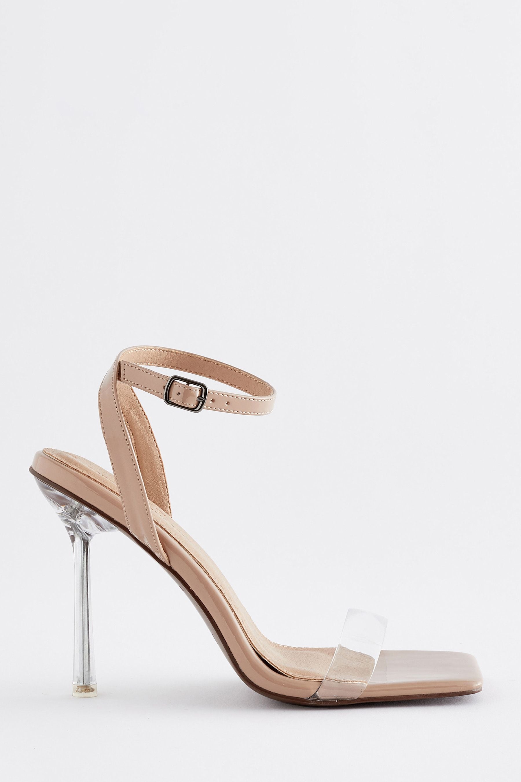 Vinyl high heel sandals cheap