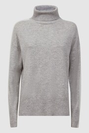 Reiss Grey/White Alexis Wool Blend Roll Neck Jumper - Image 2 of 5