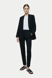 Jigsaw Black Fluid Twill Knox Blazer - Image 3 of 5