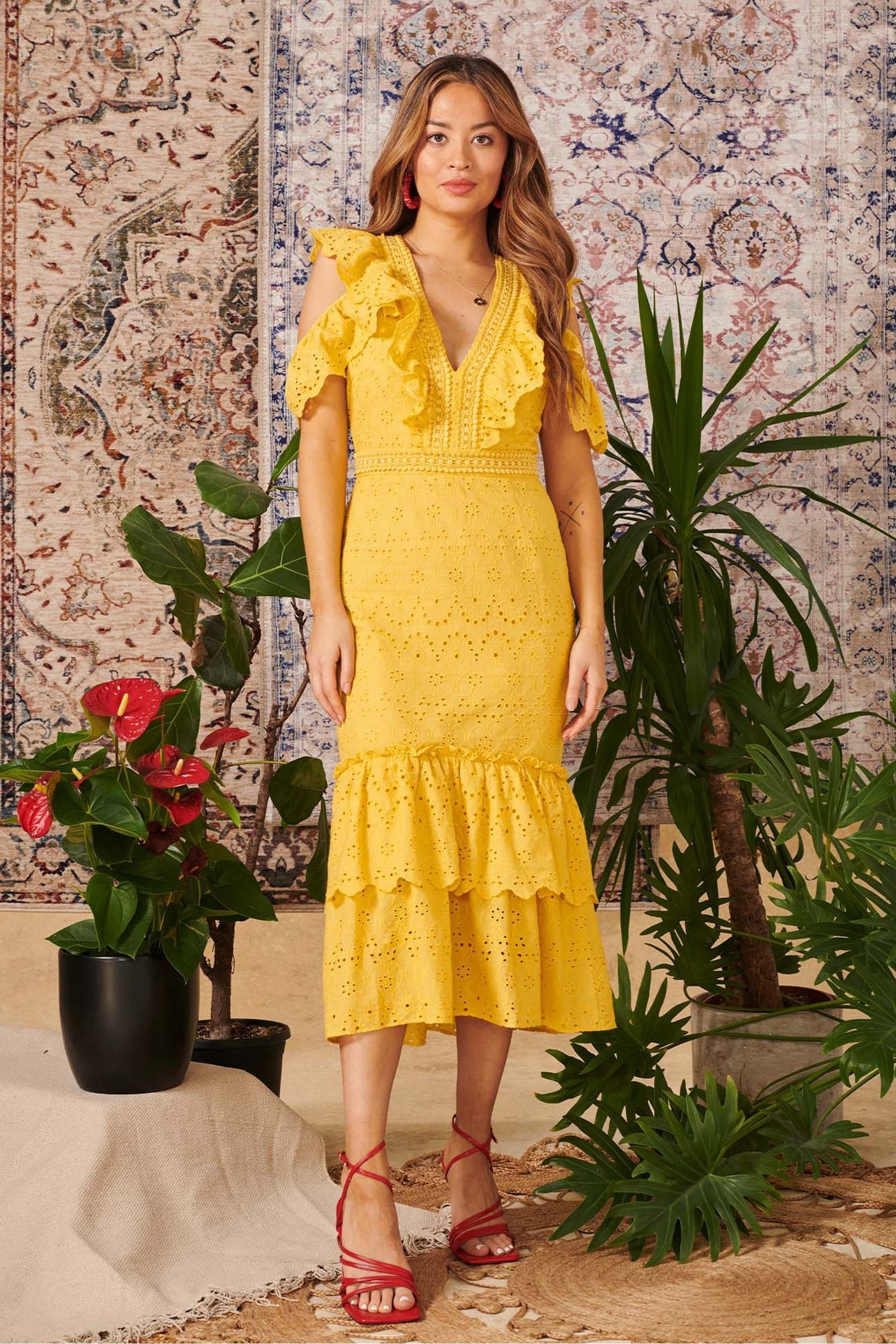 Hope and ivy yellow dress on sale