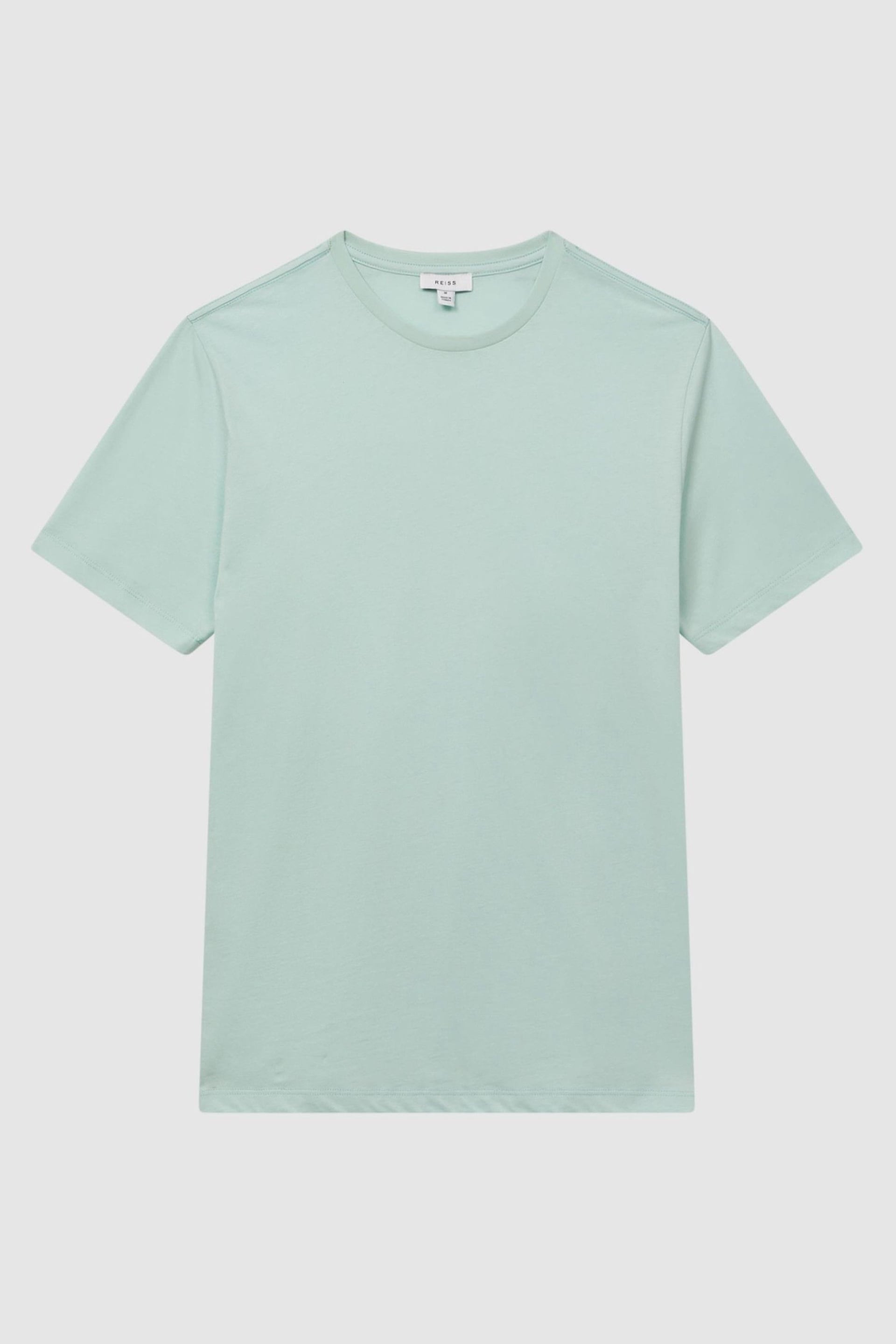 Reiss Mint Bless Cotton Crew Neck T-Shirt - Image 2 of 6