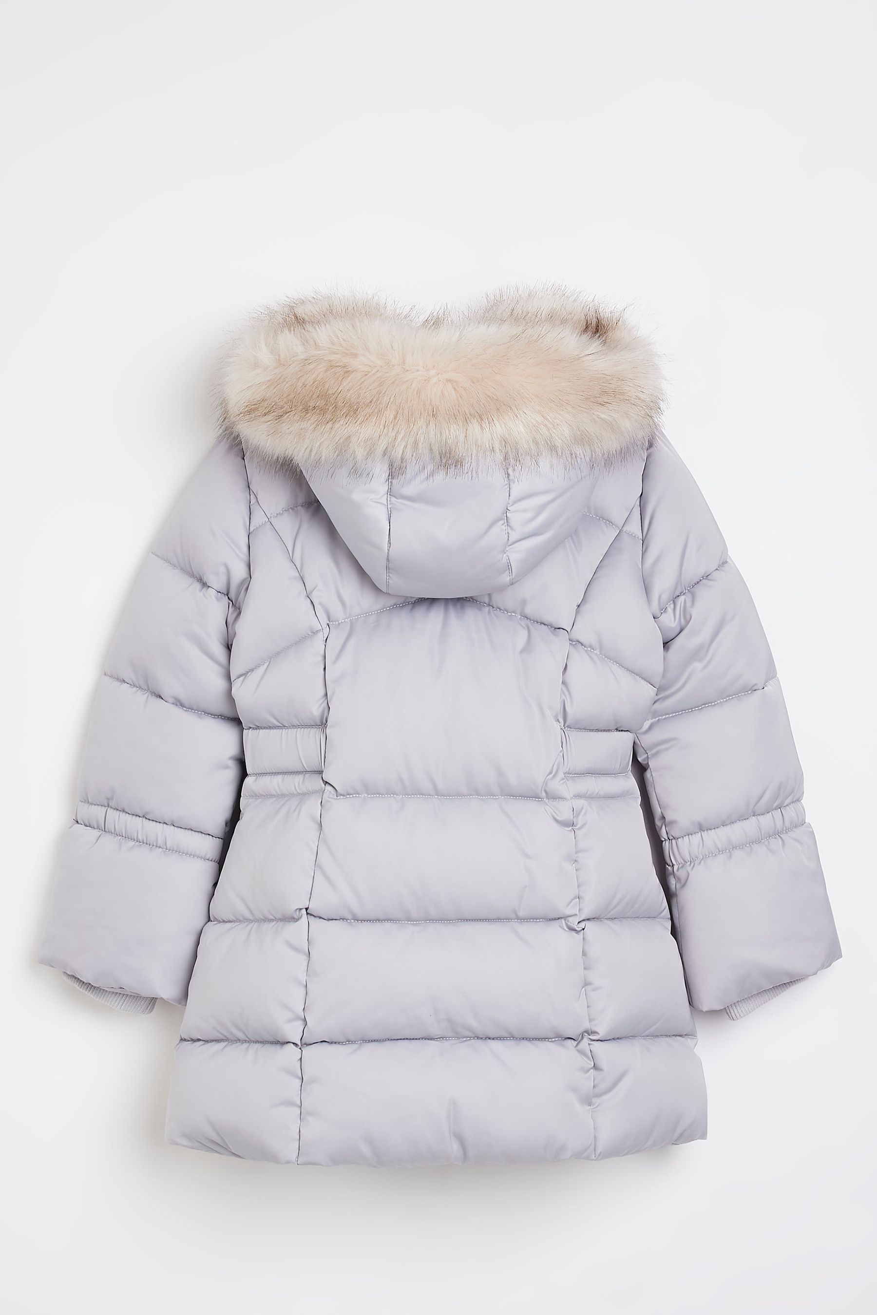 Girls grey puffer jacket shop