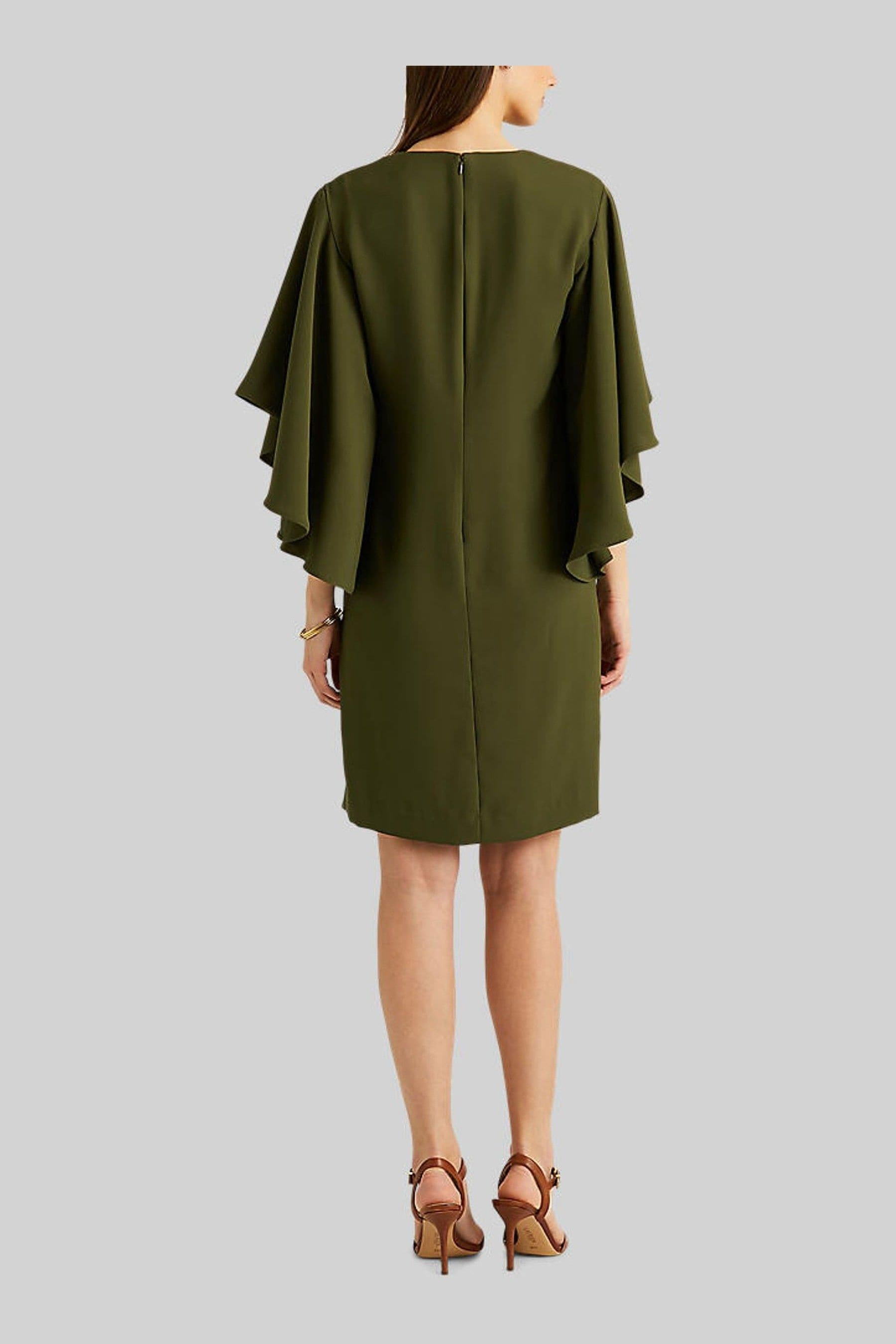 Ralph lauren ruffle sleeve dress best sale