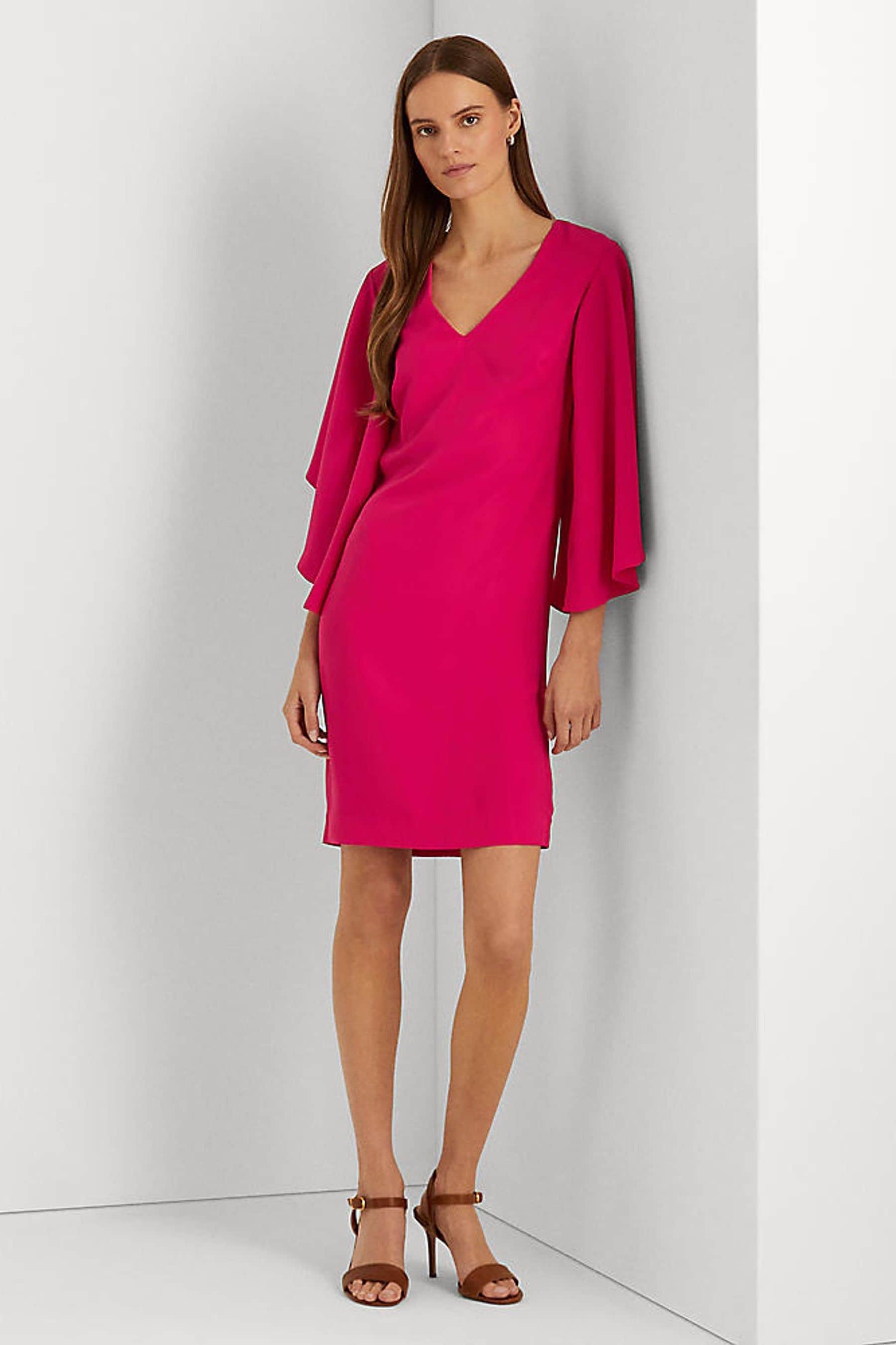 Ralph lauren ruffle sleeve dress new arrivals