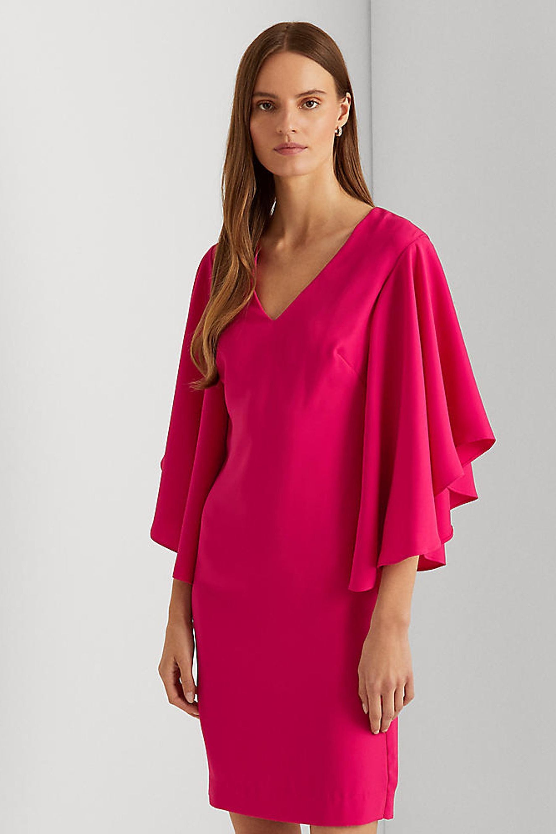 Ralph lauren ruffle sleeve dress top