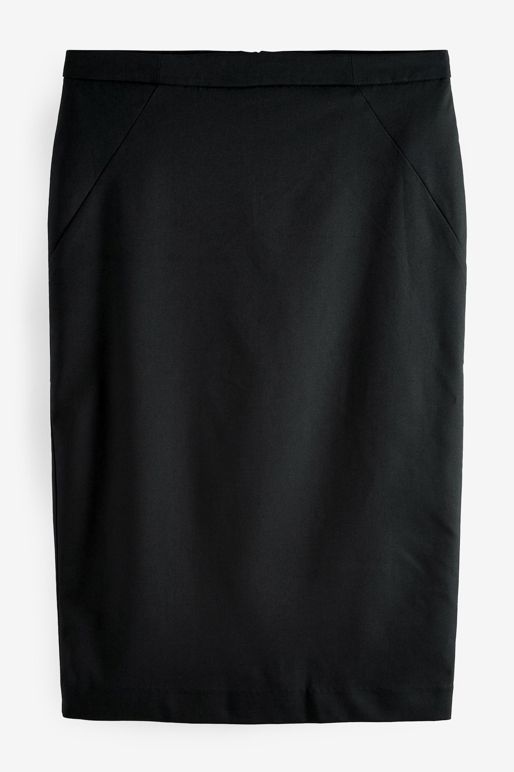 Black midi pencil skirt with pockets top