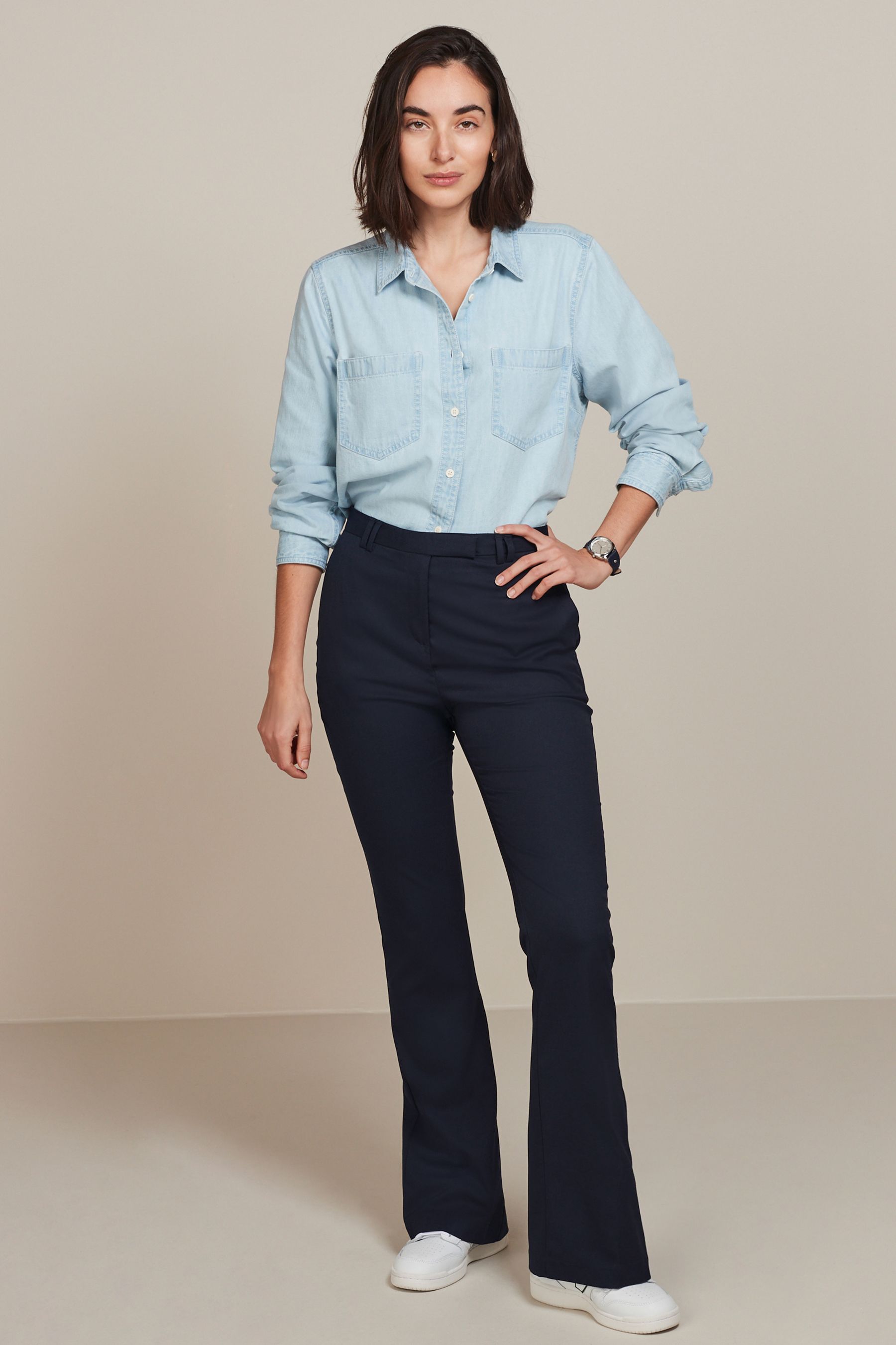 Next womens trousers navy store
