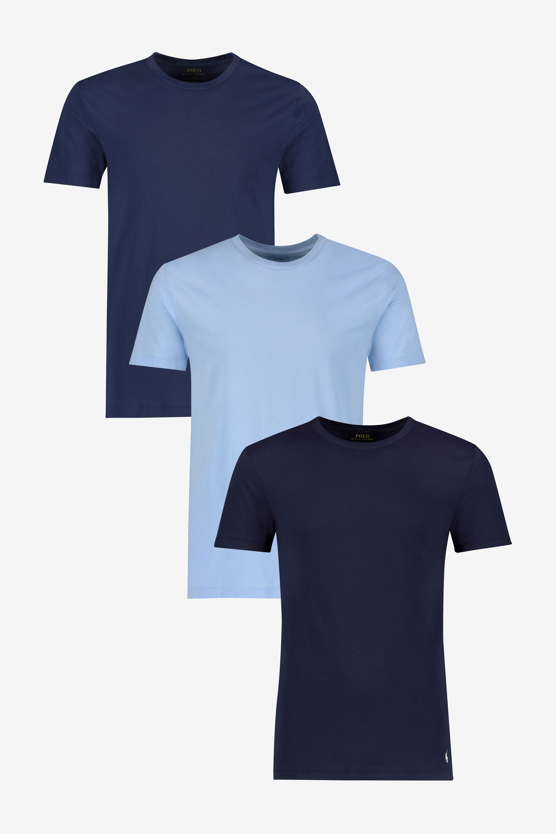 Buy Polo Ralph Lauren Slim Crewneck 100 Cotton T Shirts 3 Pack from the Next UK online shop