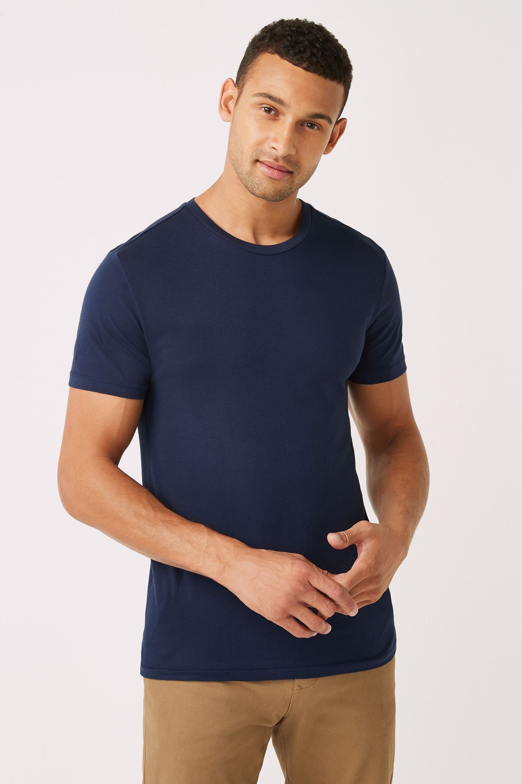 Buy Polo Ralph Lauren Slim Crewneck 100 Cotton T Shirts 3 Pack from the Next UK online shop