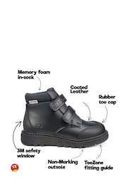 Toezone Felix Black Rip Tape Fastening Boots - Image 6 of 6