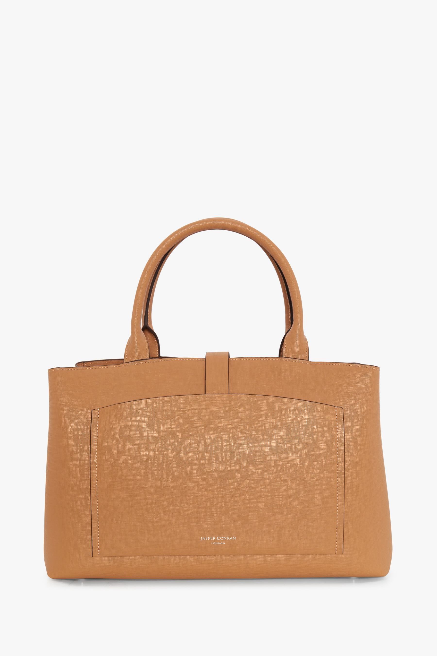 Jasper Conran London Womens Bee Leather Tote Bag ONE TAN