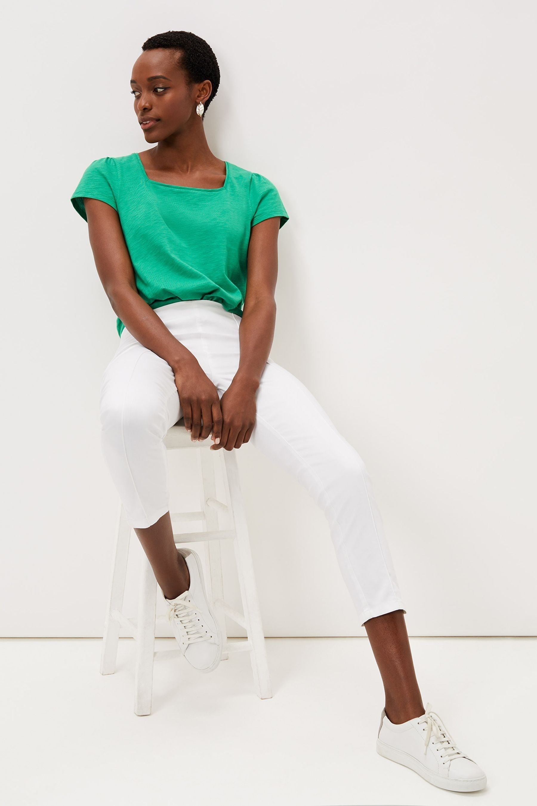Buy Phase Eight White Cropped Miah Jeggings from Next Ireland