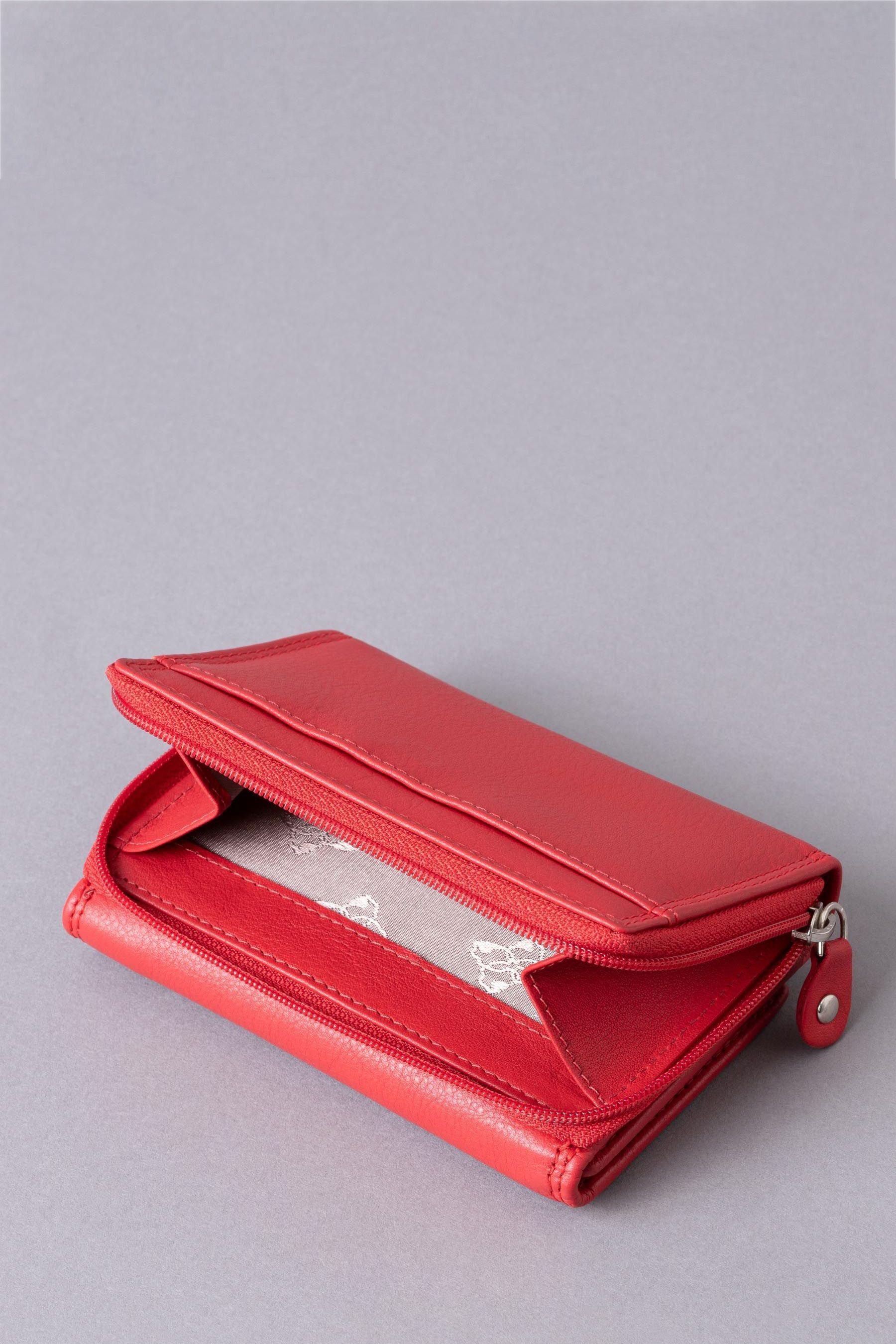 Lakeland Leather Red Small Leather Purse
