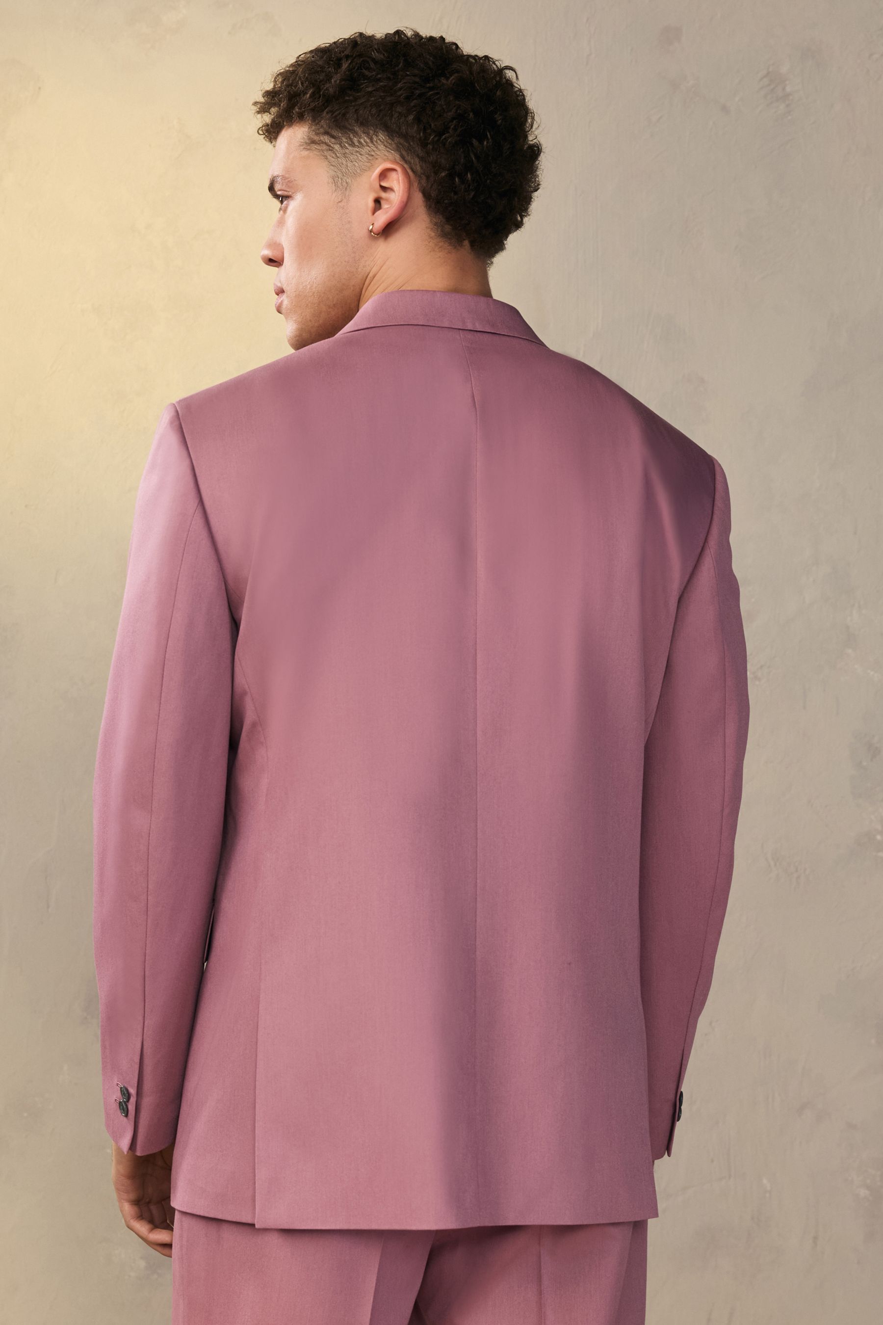 Buy Pink Relaxed Fit EDIT Slouchy Style Suit Jacket from the Next UK online shop