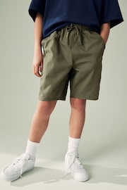 Khaki Green Single Pull-On Shorts (3-16yrs) - Image 1 of 7