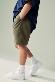 Khaki Green Single Pull-On Shorts (3-16yrs) - Image 4 of 7