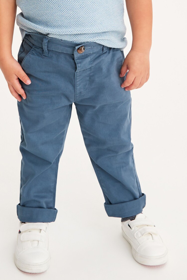 Buy Blue Stretch Chinos Trousers (3mths7yrs) from Next Serbia