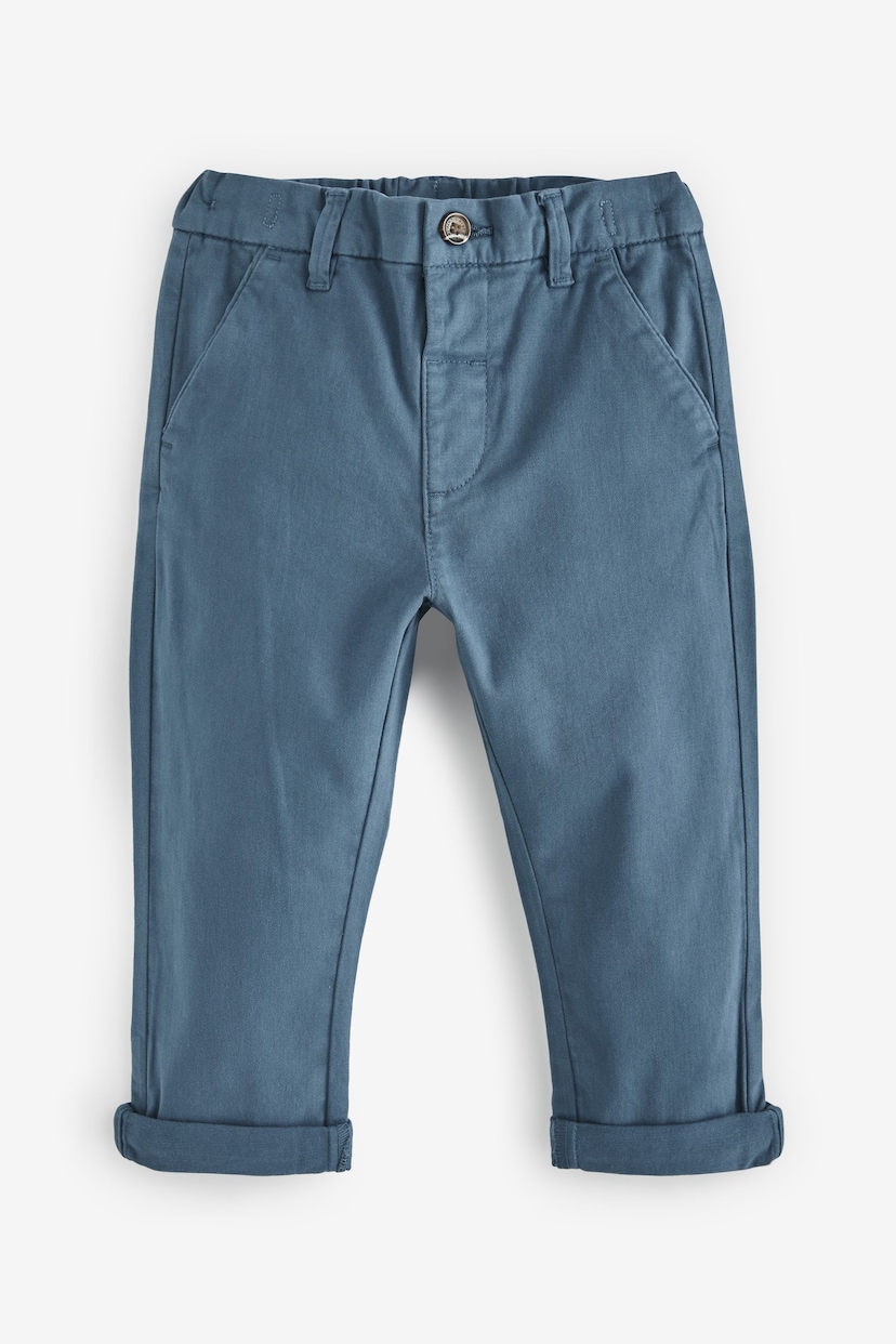 Blue Stretch Chinos Trousers (3mths-7yrs) - Image 5 of 6