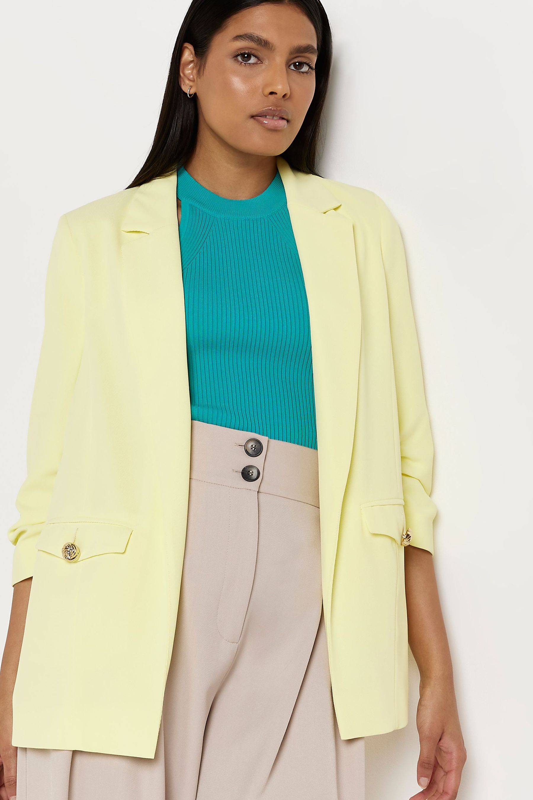 River island mustard blazer outlet