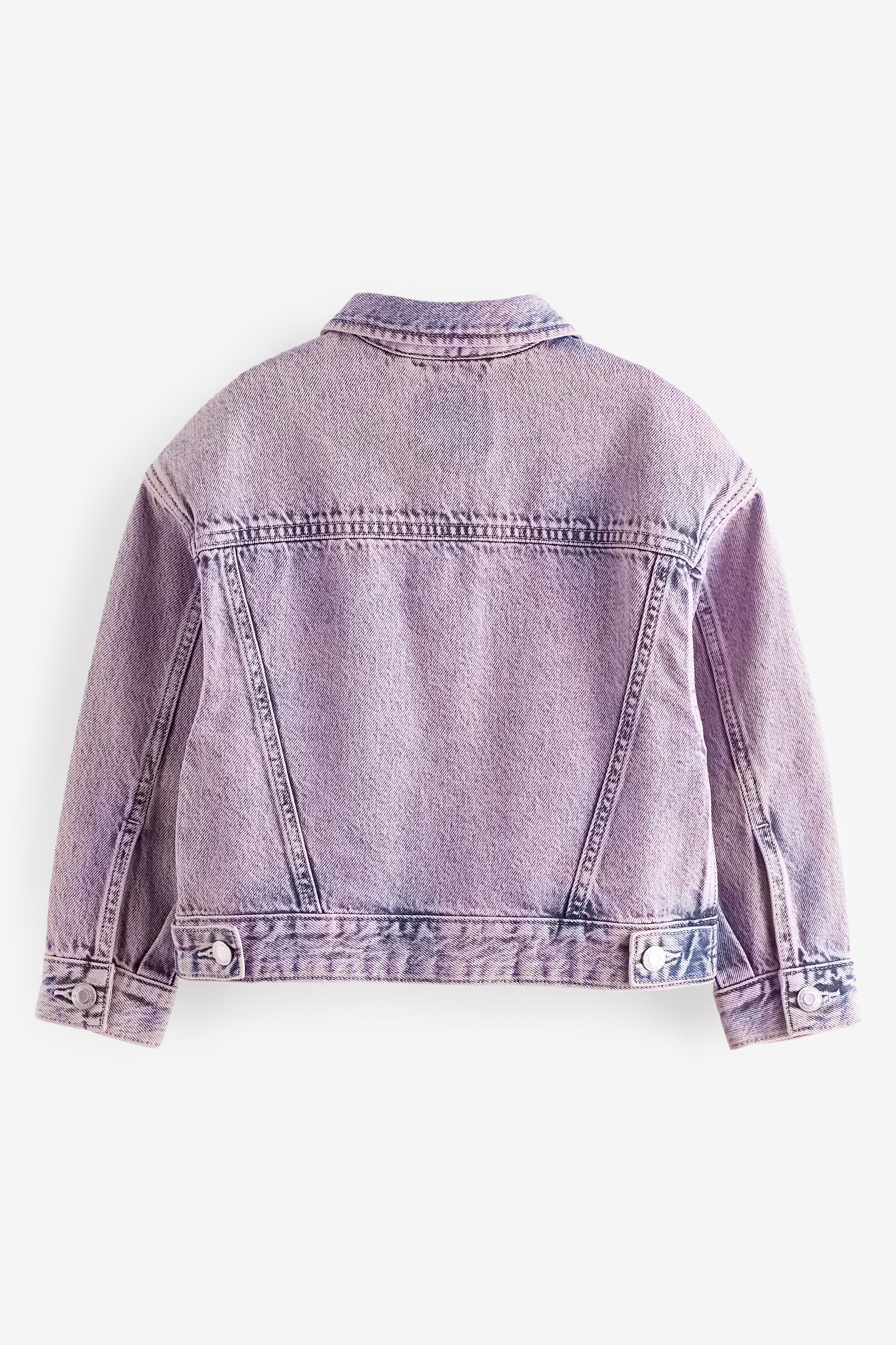 Buy Pink Overdye Oversized Denim Jacket 3 16yrs from Next Luxembourg