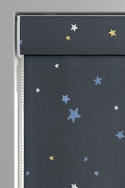 Laura Ashley Midnight Blue Kids Painterly Stars Made To Measure Roman Blind - Image 3 of 7