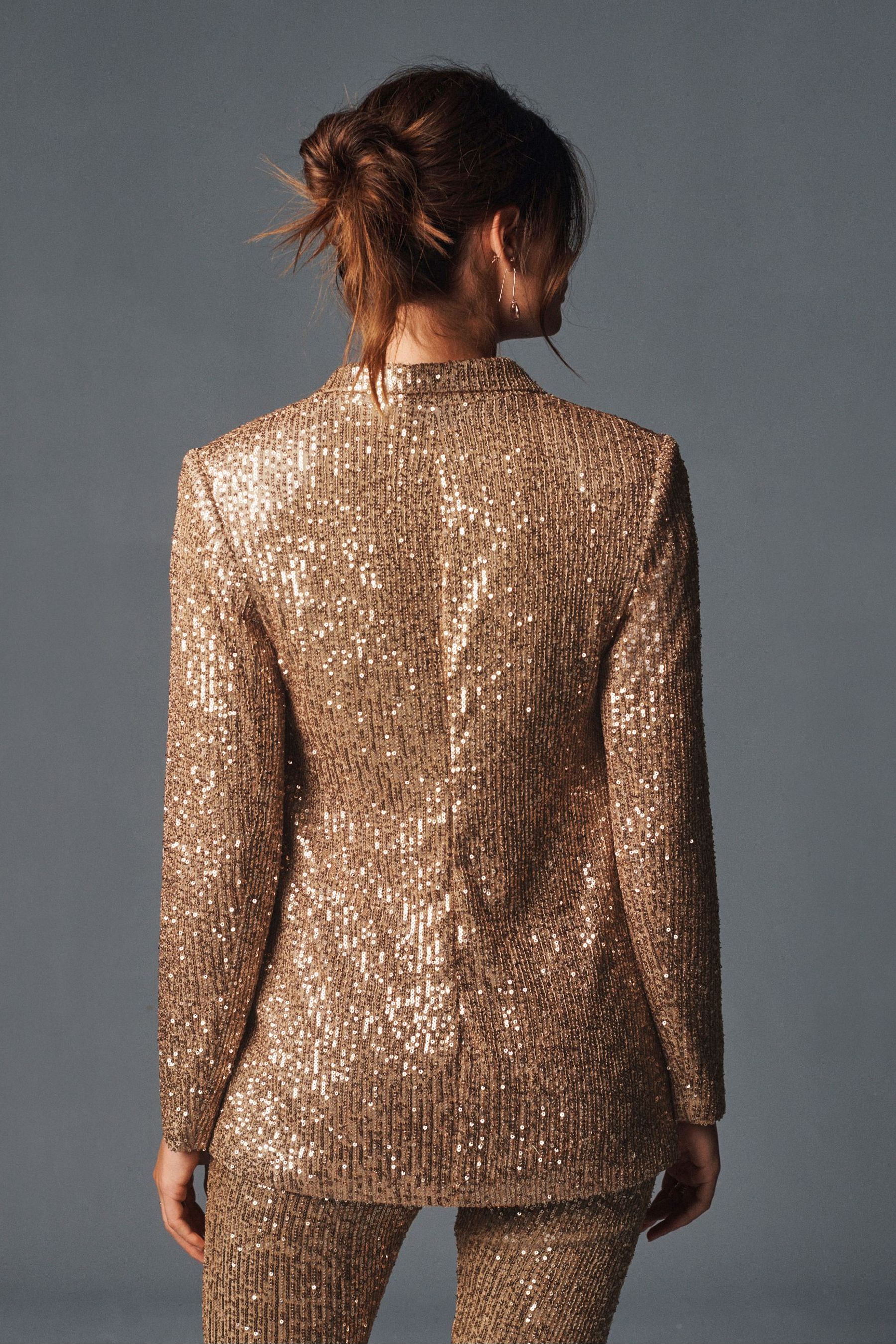 Buy Or Next Ajuste Sequin Veste Blazer from Next Luxembourg